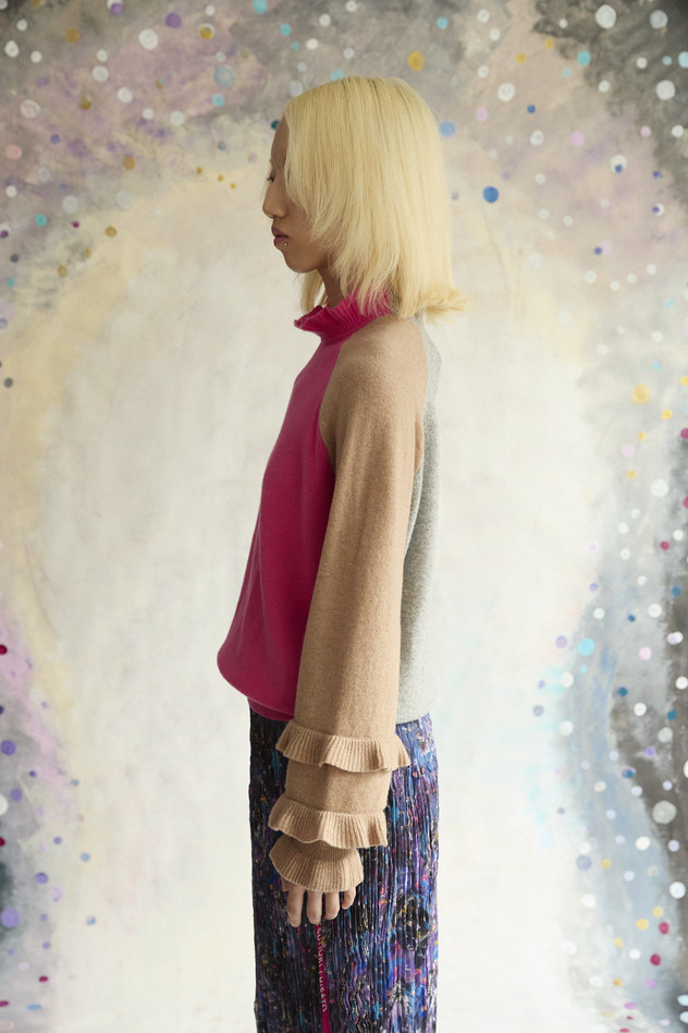 82.Alien Cat Knit Tops 詳細画像 navy 2