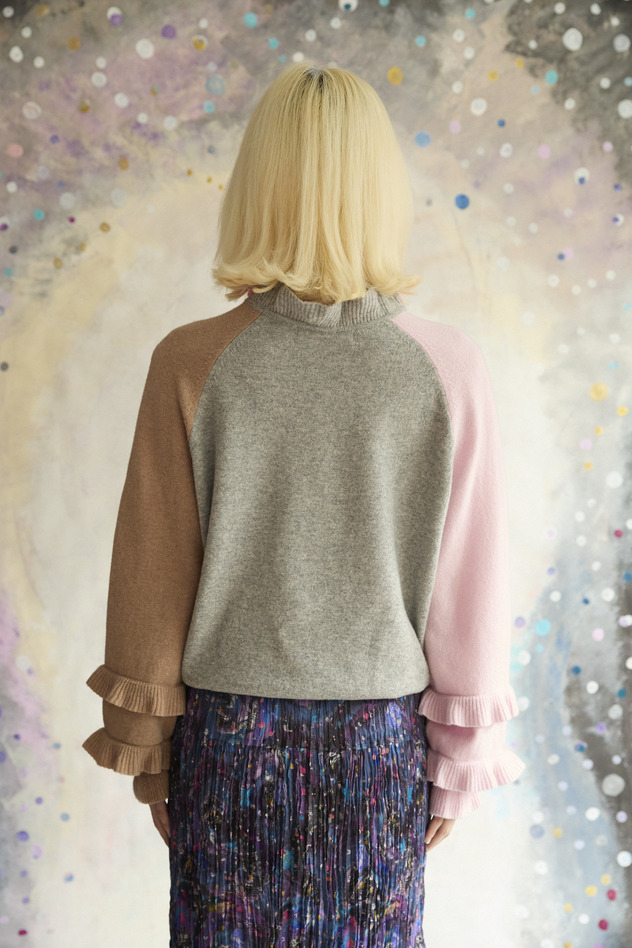 82.Alien Cat Knit Tops 詳細画像 navy 4