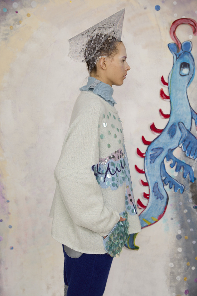 86.Cygnus Knit Tops 詳細画像 light blue 3