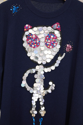 83.Alien Cat Knit Tops 詳細画像