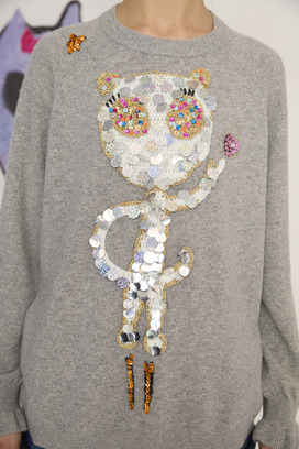 83.Alien Cat Knit Tops 詳細画像