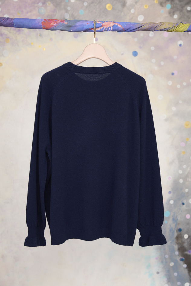 83.Alien Cat Knit Tops 詳細画像 navy 6