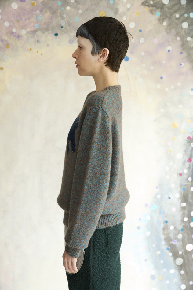 91.Cat Knit Tops 詳細画像 light blue 4