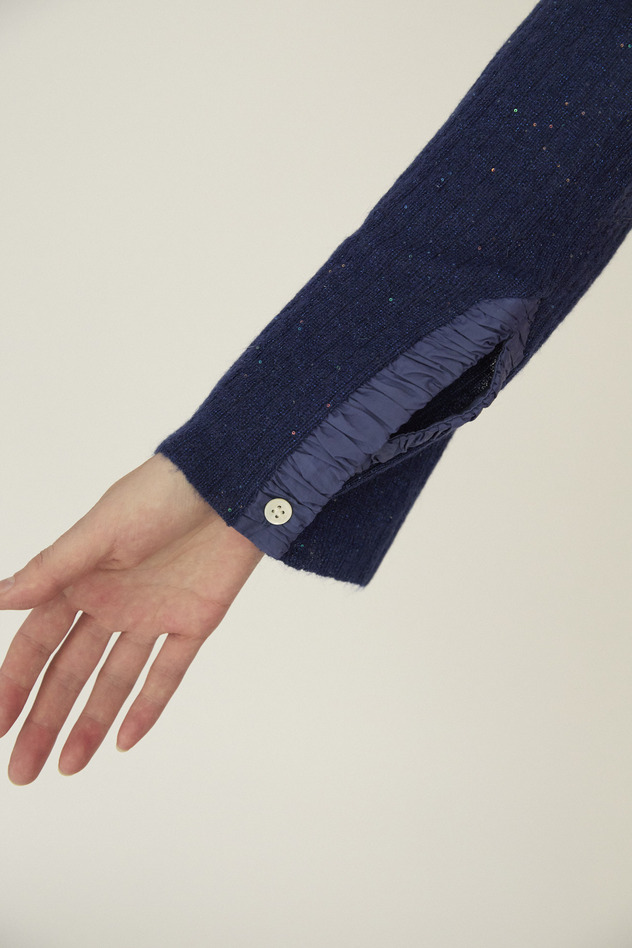 36.Gather Docking Knit 詳細画像 light blue 7