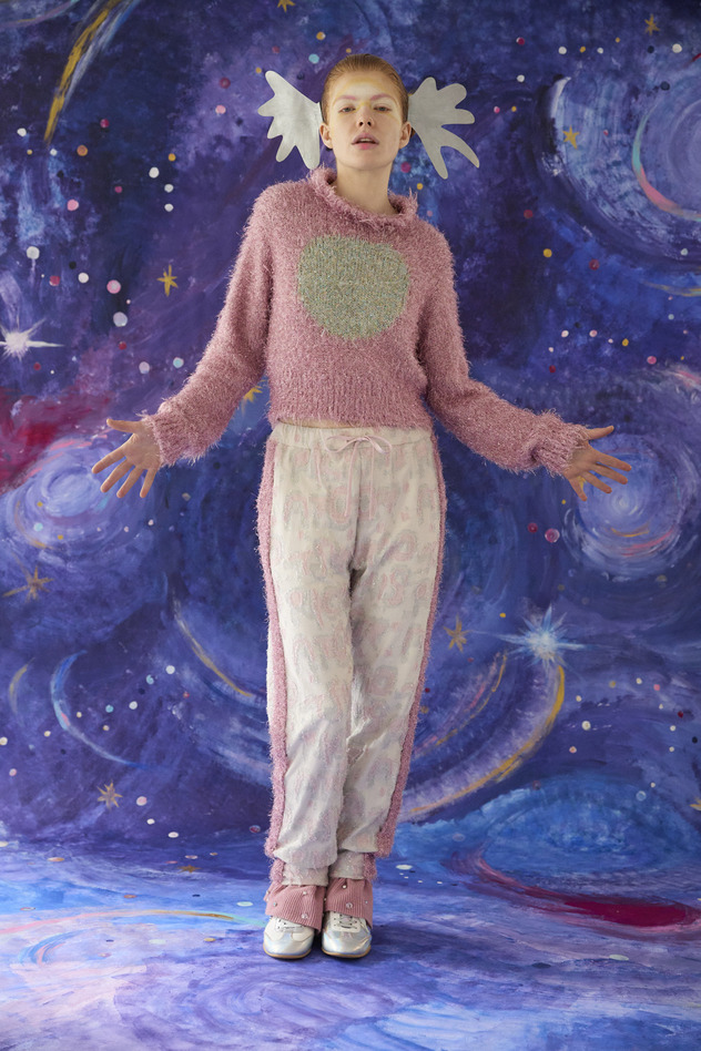 77.Lame fur Knit Tops 詳細画像 blue 11