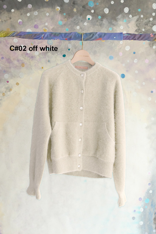 117.Blue Fox Cardigan 詳細画像 off white 1