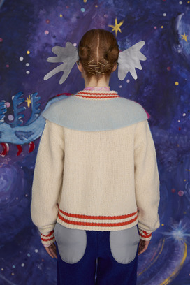 84.Stole Knit Cardigan 詳細画像