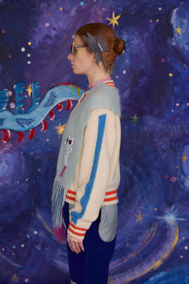 84.Stole Knit Cardigan 詳細画像