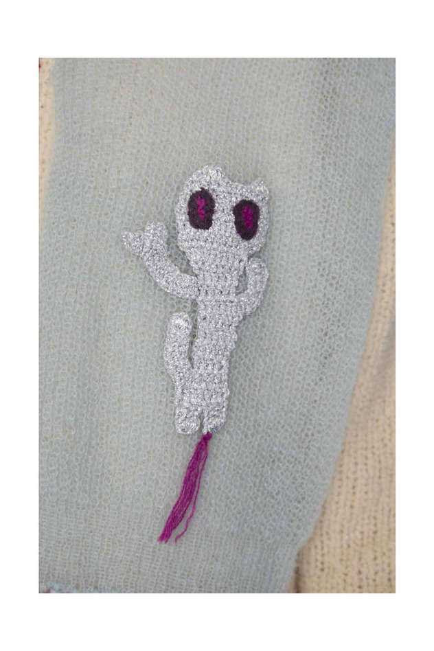 84.Stole Knit Cardigan 詳細画像 off white 5