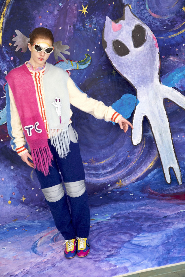 84.Stole Knit Cardigan 詳細画像 off white 8