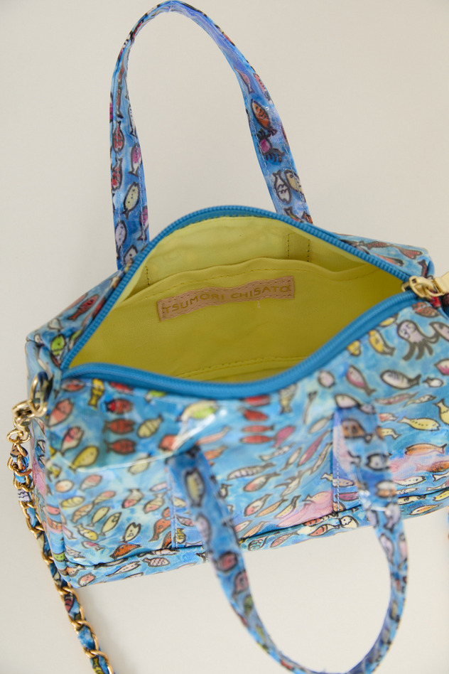 Dancing Fish Mini Boston BAG 詳細画像 blue 2