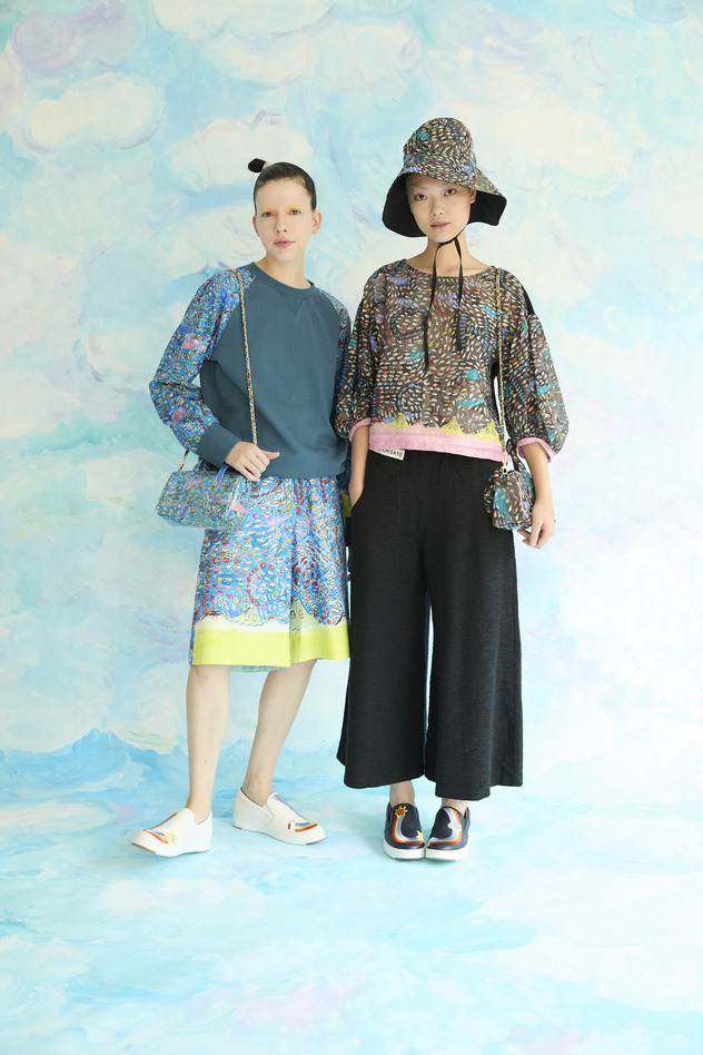 Dancing Fish Mini Boston BAG 詳細画像 blue 5