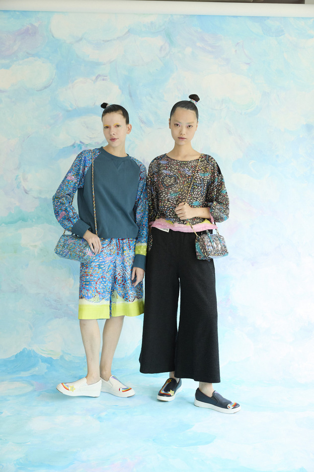 Dancing Fish Mini Boston BAG 詳細画像 blue 6