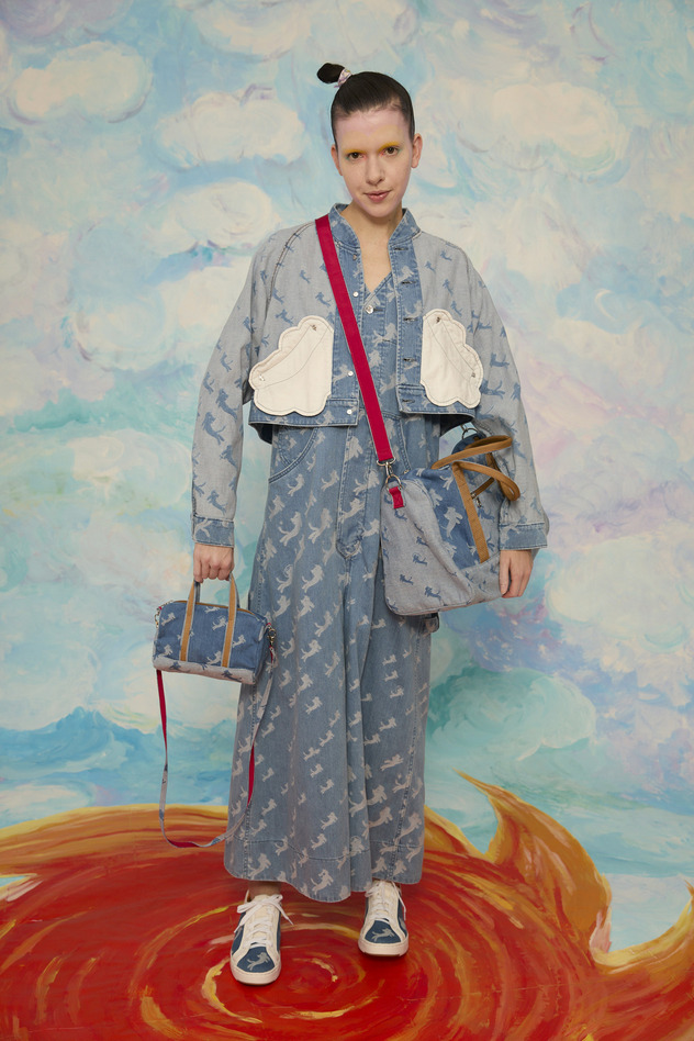 Kiraneko JQ Denim Mini Boston 詳細画像 blue 4