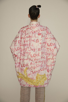 Message Print Coat 詳細画像