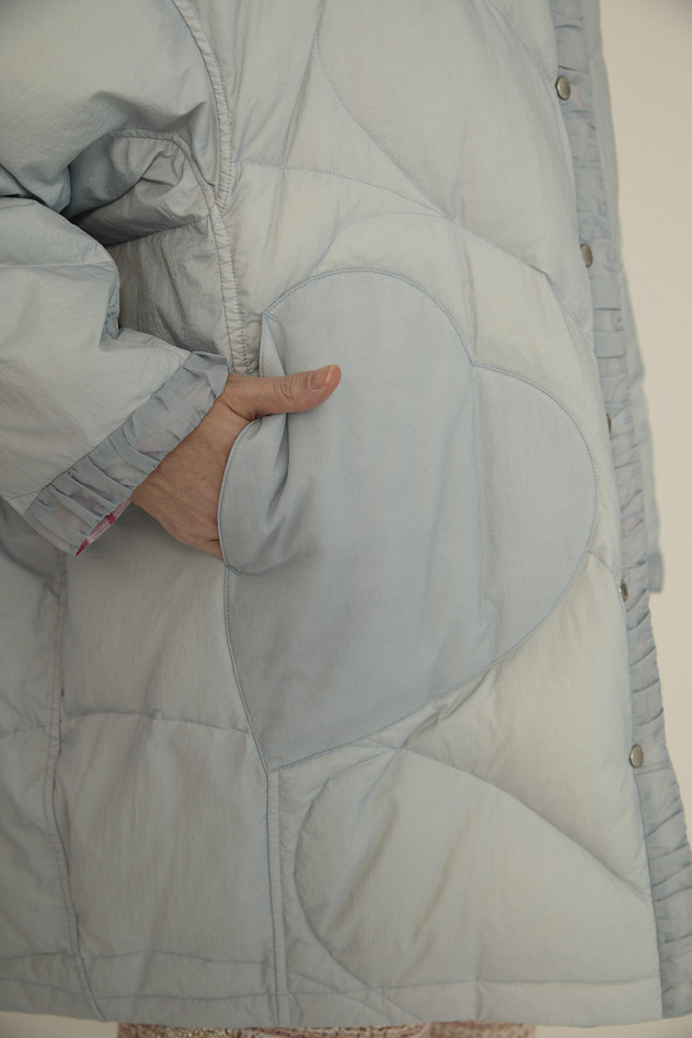 Message Print Coat 詳細画像 pink 19