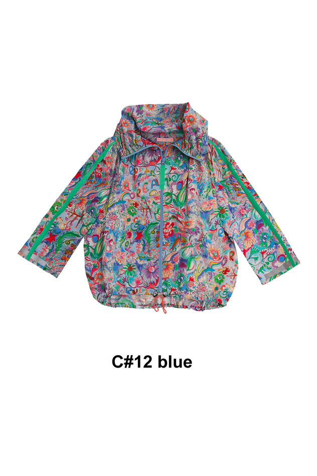 Dreamy Bloom Taffeta Blouson 詳細画像 blue 1