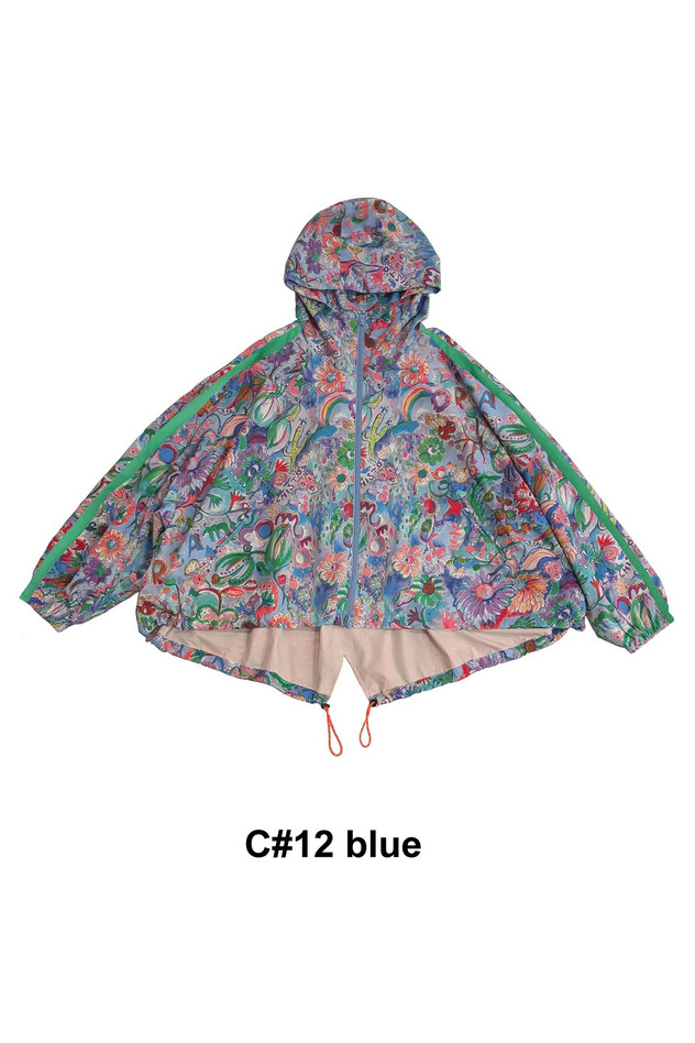 Dreamy Bloom Taffeta Blouson 詳細画像 blue 1