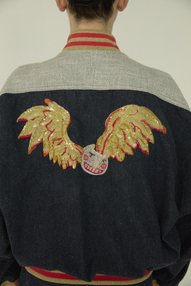 Angel Cat Denim Jacket 詳細画像