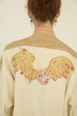 Angel Cat Denim Jacket 詳細画像