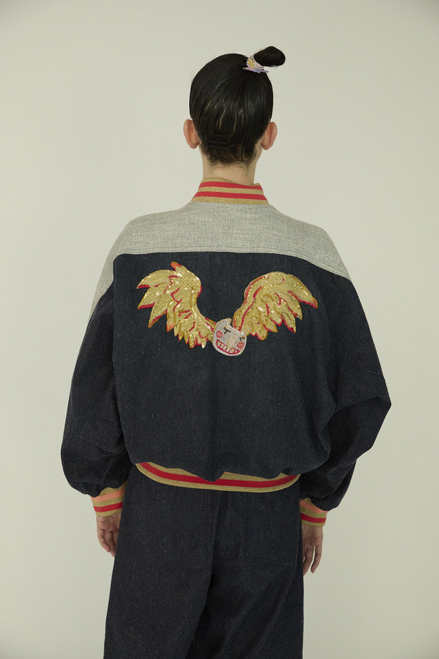 Angel Cat Denim Jacket 詳細画像 ivory 10