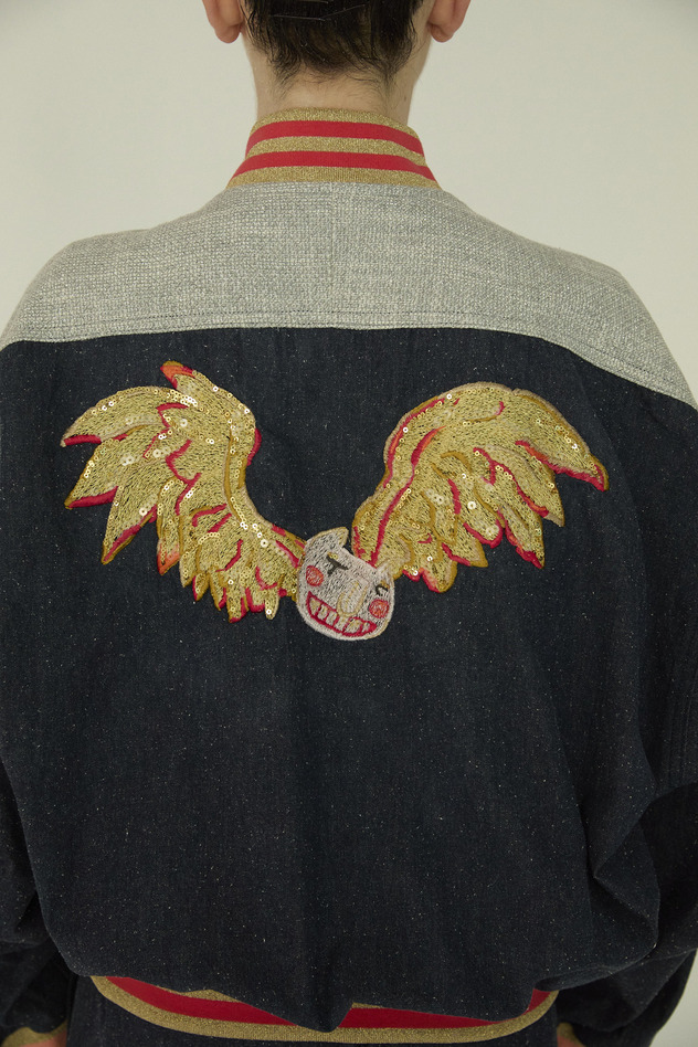 Angel Cat Denim Jacket 詳細画像 ivory 12