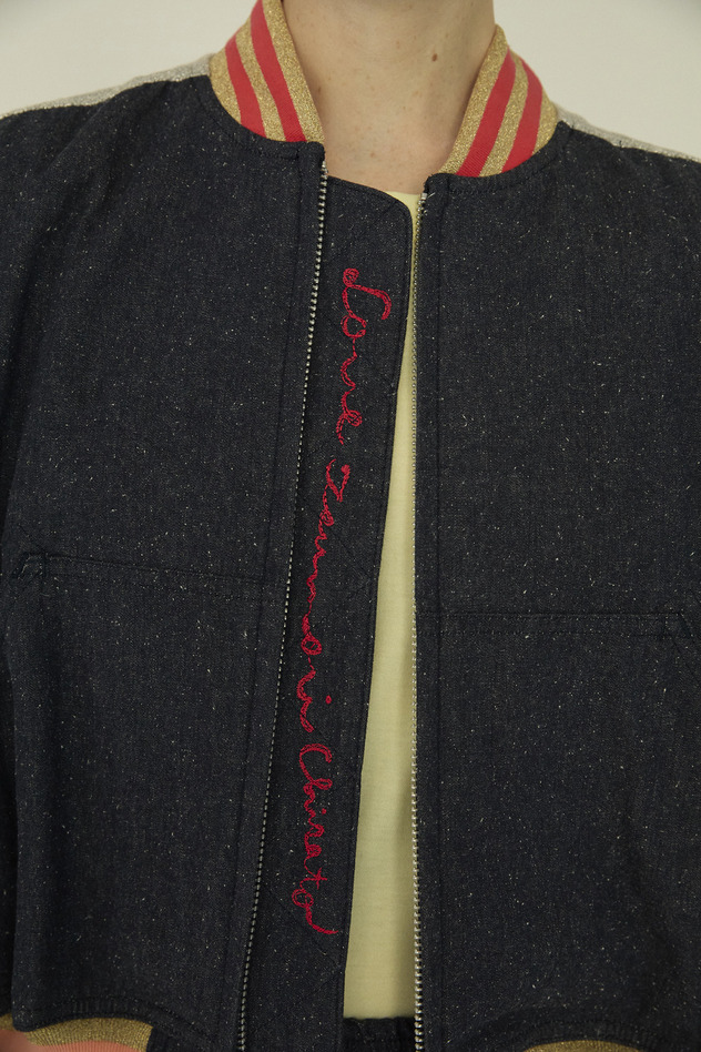 Angel Cat Denim Jacket 詳細画像 ivory 13