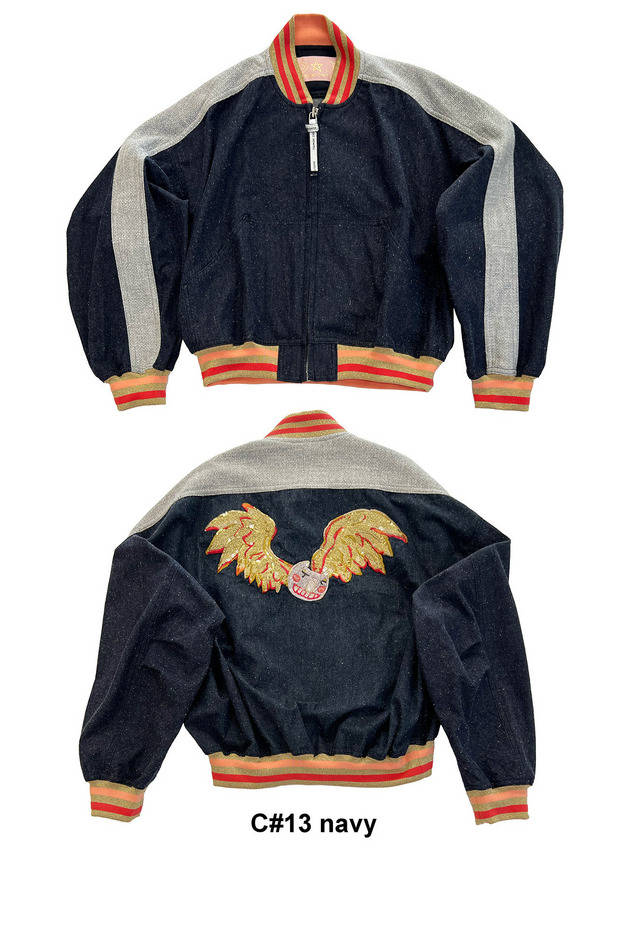 Angel Cat Denim Jacket 詳細画像 navy 1