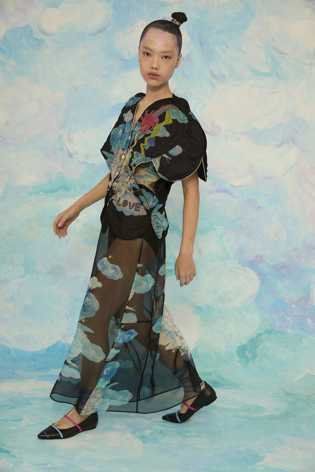 Cats Chair Organdy Vest 詳細画像 black 15