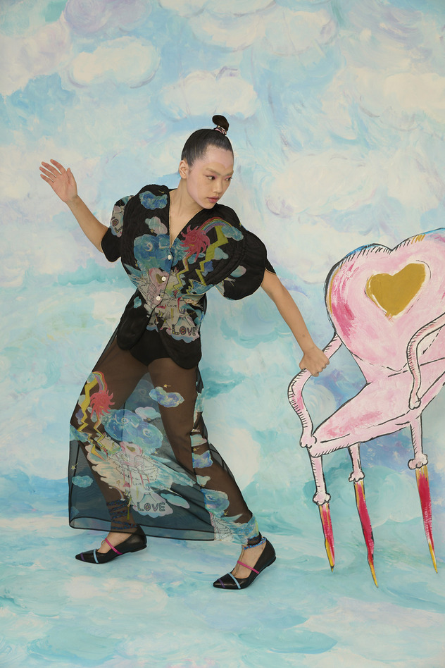 Cats Chair Organdy Vest 詳細画像 black 17