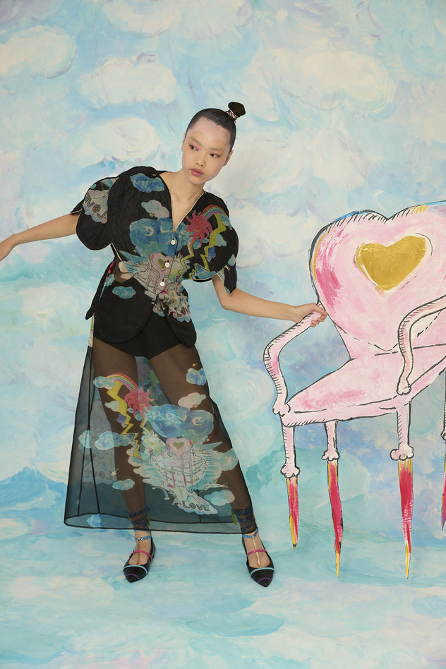 Cats Chair Organdy Vest 詳細画像 black 18