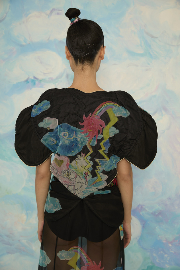 Cats Chair Organdy Vest 詳細画像 black 4