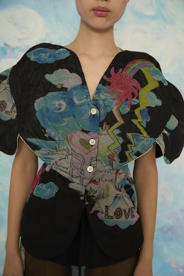 Cats Chair Organdy Vest 詳細画像 black 7