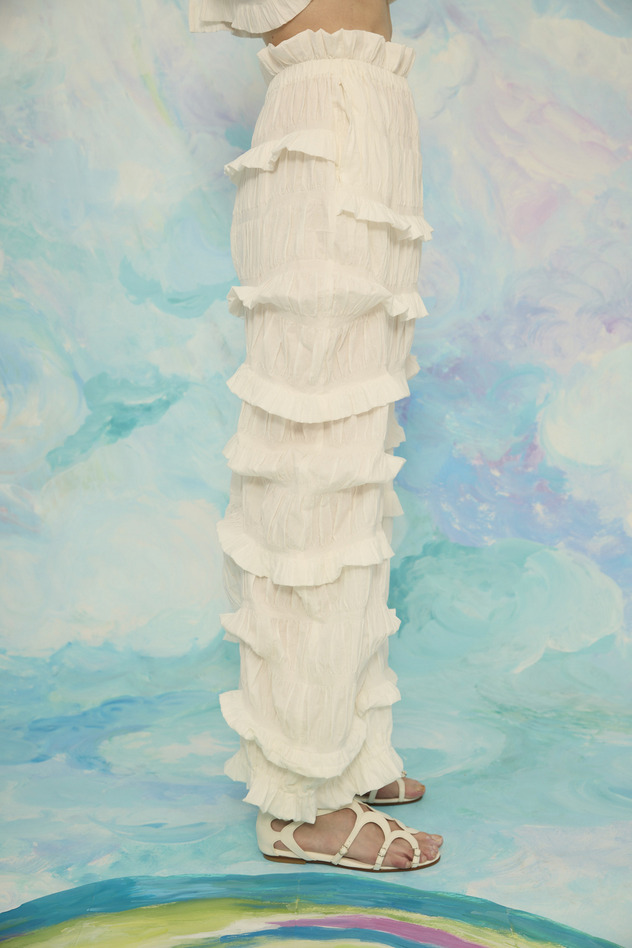 Stretch Border Pants 詳細画像 off white 4