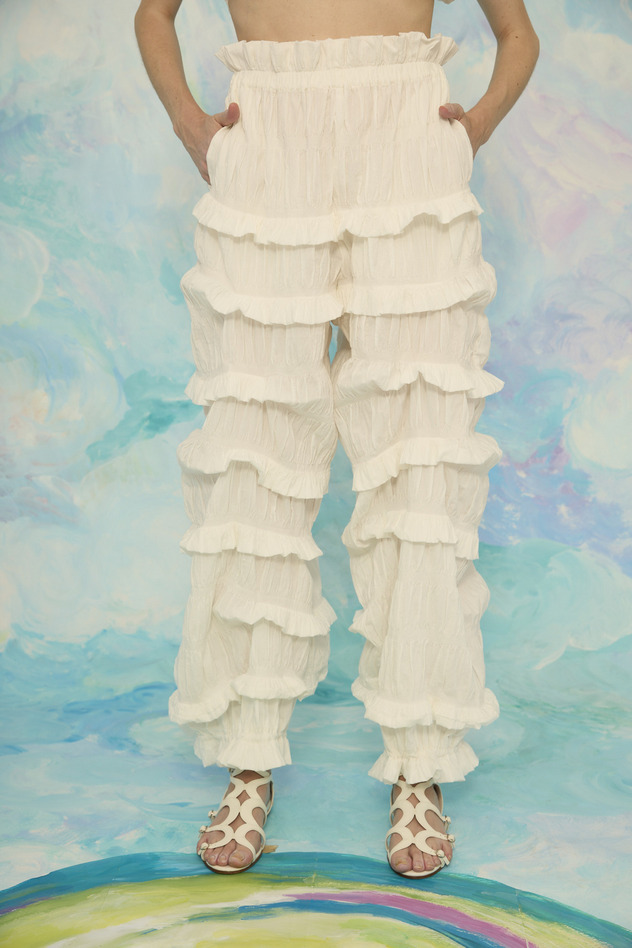 Stretch Border Pants 詳細画像 off white 1