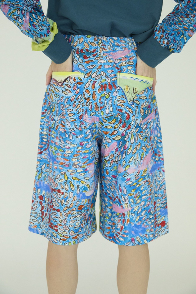 Dancing Fish Parade Pants 詳細画像 blue 4