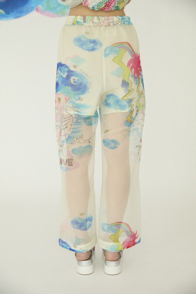 Cats Chair Organdy Pants 詳細画像 off white 3