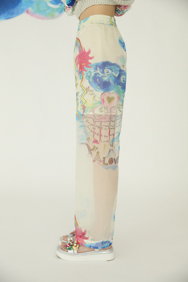 Cats Chair Organdy Pants 詳細画像 off white 4