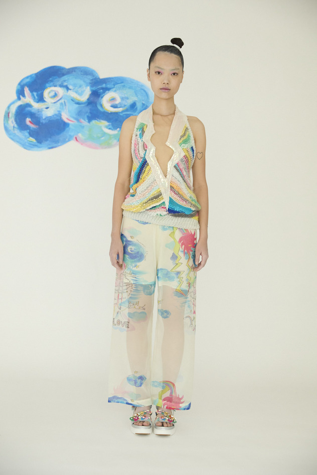 Cats Chair Organdy Pants 詳細画像 off white 5