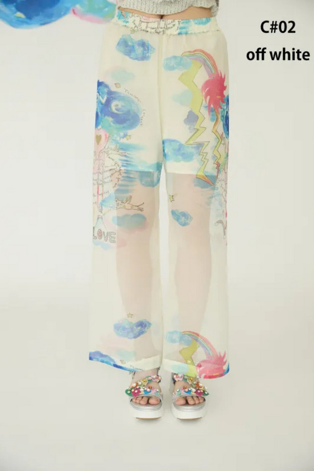 Cats Chair Organdy Pants 詳細画像 off white 1