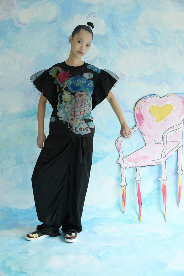 Satin Pants 詳細画像 black 7