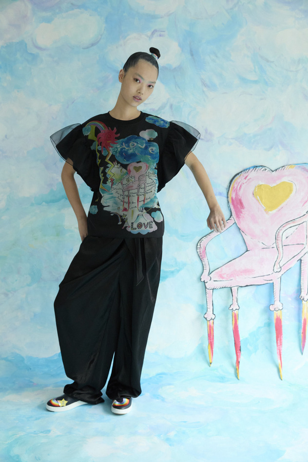 Satin Pants 詳細画像 black 8