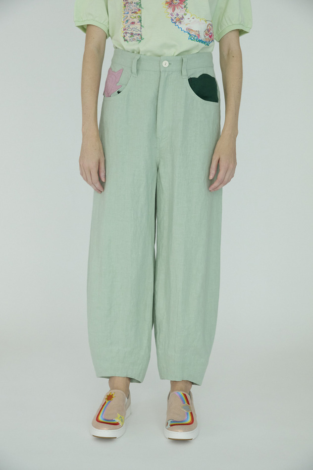 Japan Linen Pants 詳細画像 off white 11