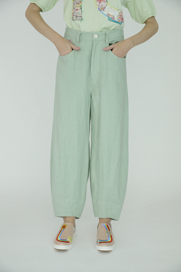 Japan Linen Pants 詳細画像 off white 12