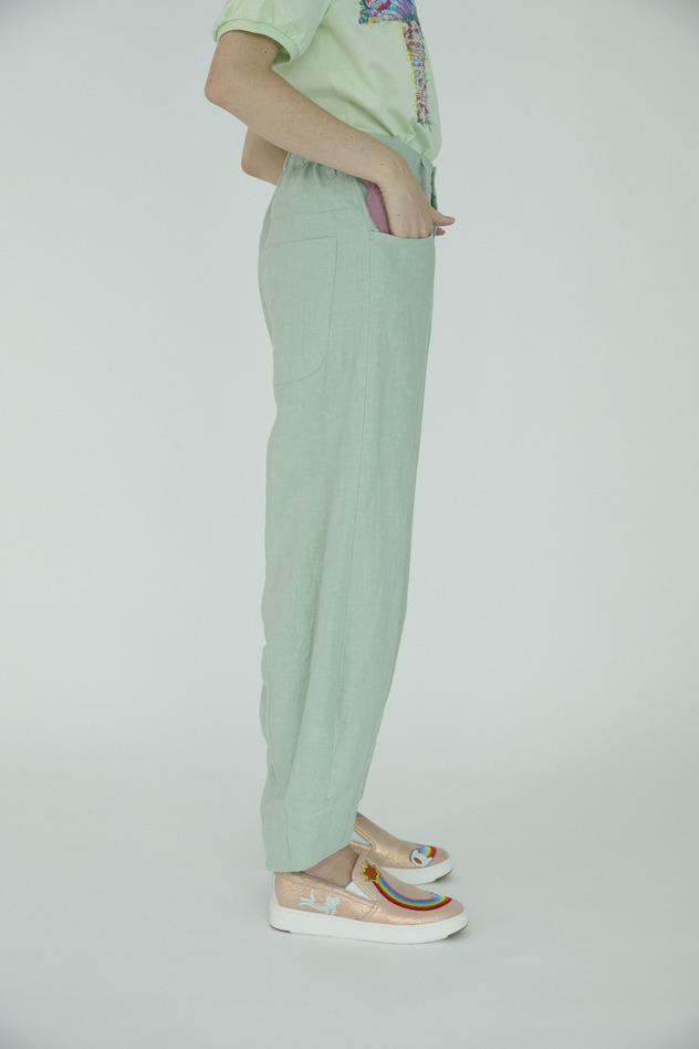Japan Linen Pants 詳細画像 off white 15