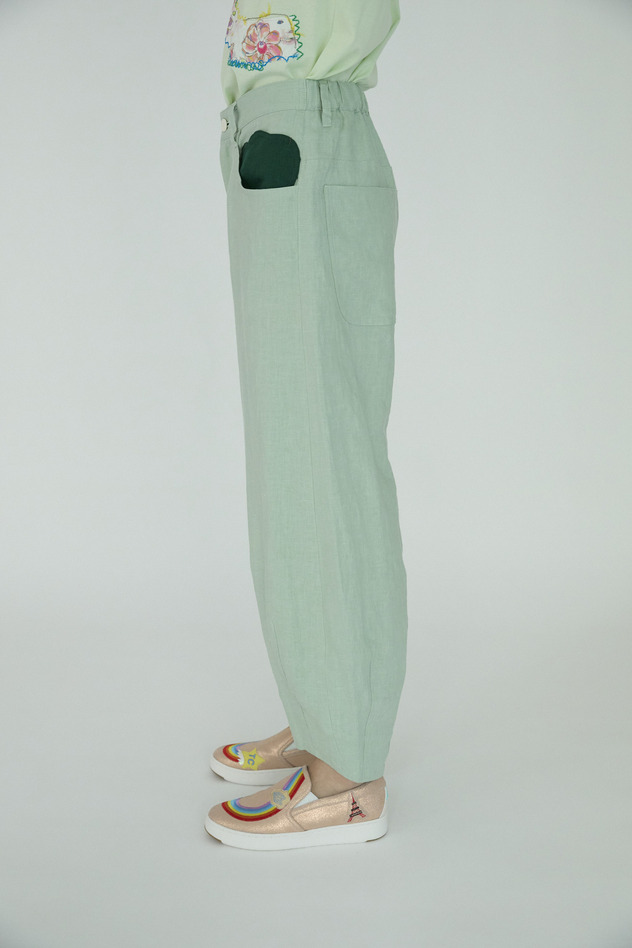 Japan Linen Pants 詳細画像 off white 17