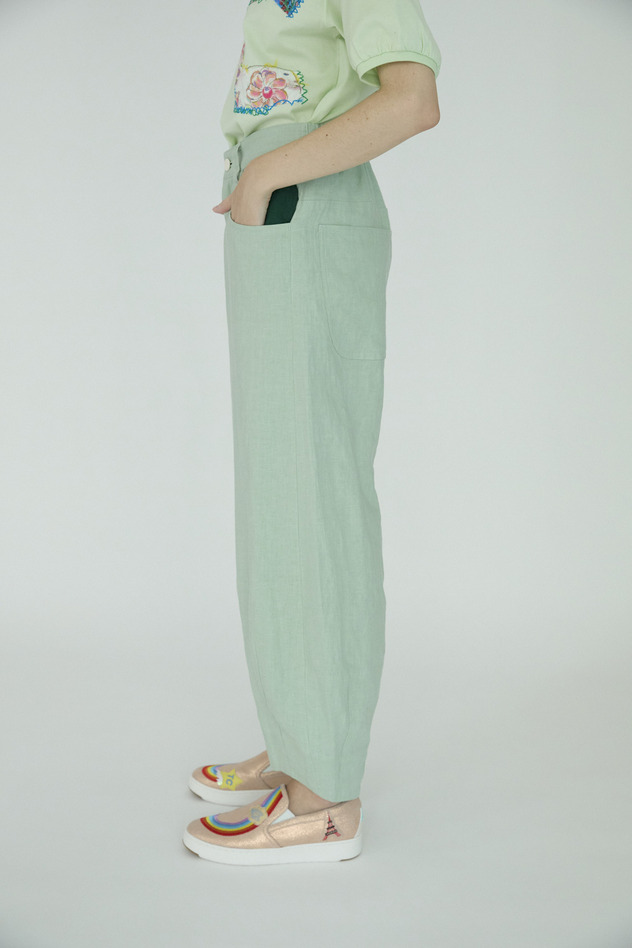 Japan Linen Pants 詳細画像 off white 18