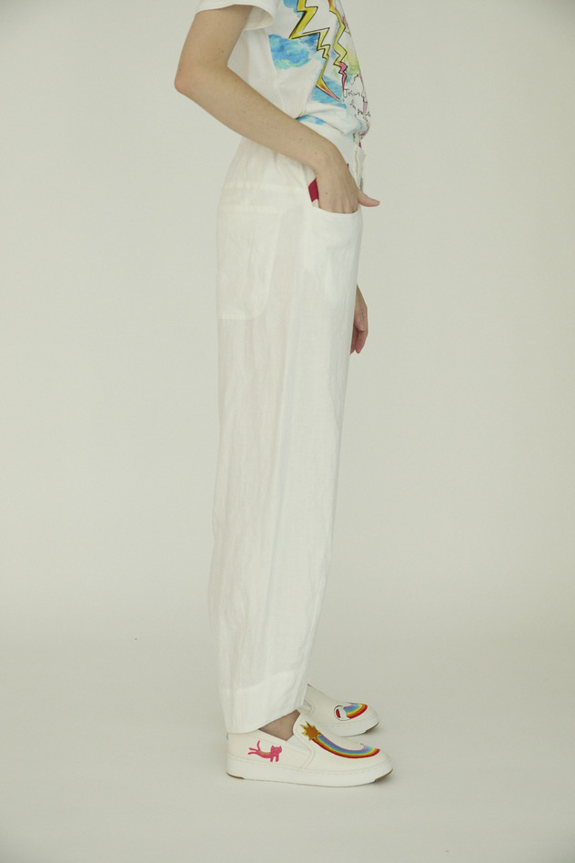 Japan Linen Pants 詳細画像 off white 4