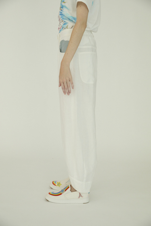 Japan Linen Pants 詳細画像 off white 6