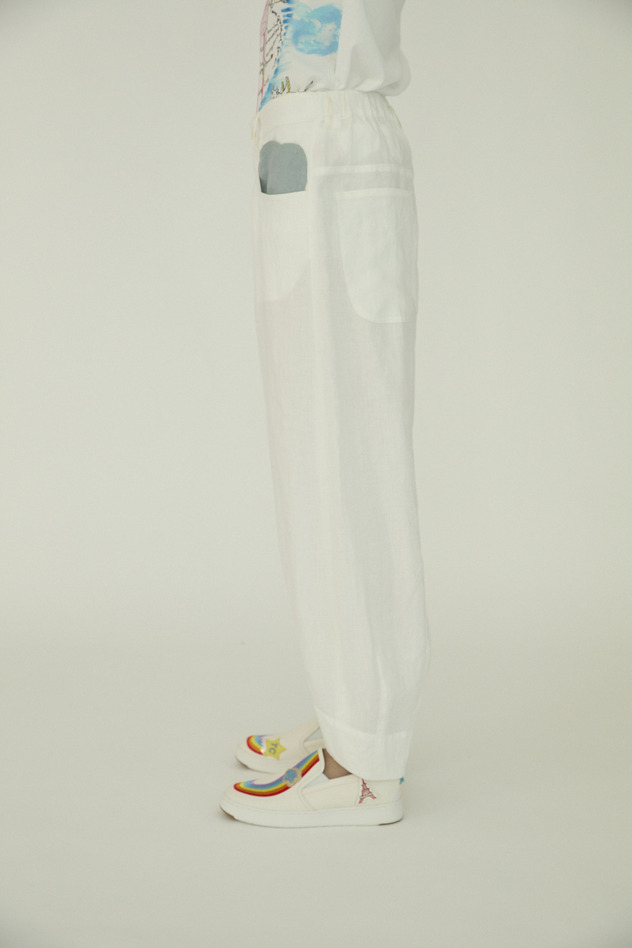 Japan Linen Pants 詳細画像 off white 7